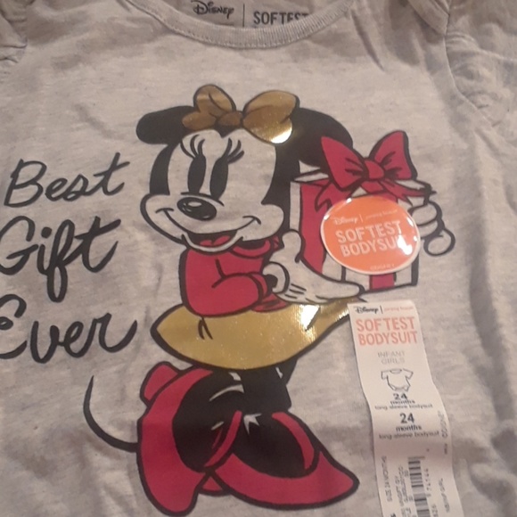 Disney NWT Softest 24 months gray bodysuit - Picture 5 of 5
